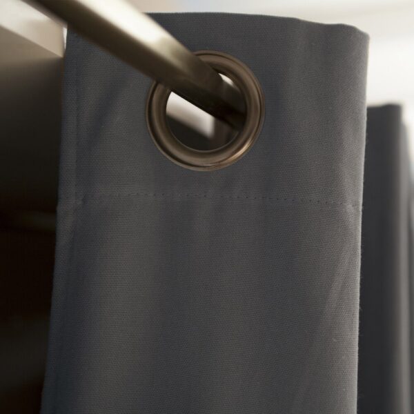 Dressing extensible 2 colonnes blanc et rideau anthracite - CLOTHES – Image 4