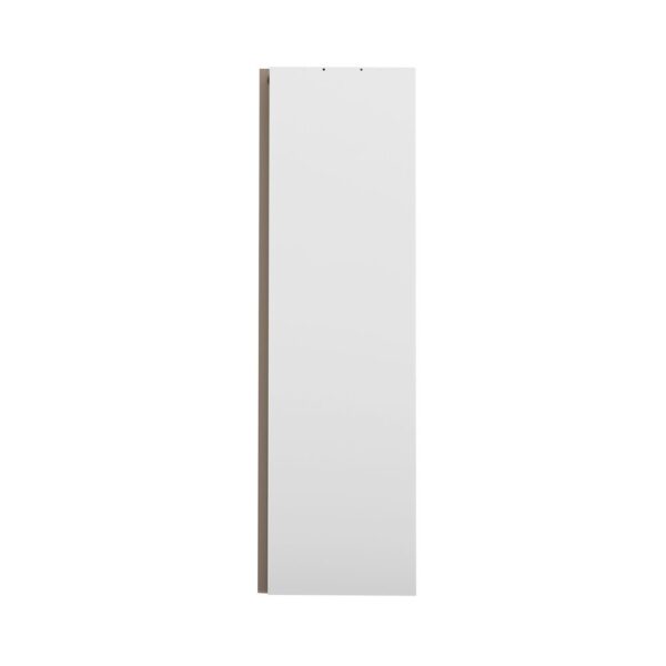 Dressing 2 colonnes + meuble 4 tiroirs blanc, rideau taupe – Image 4