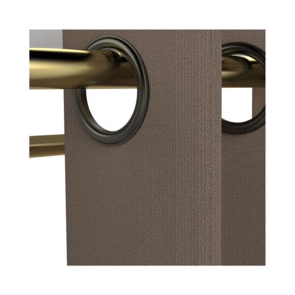 Dressing extensible 2 colonnes naturel/blanc et rideau taupe - CLOTHES – Image 7