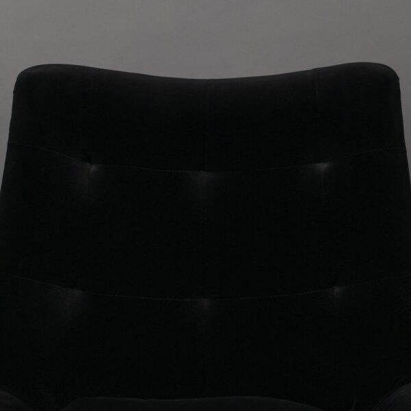 Fauteuil 80x79,5x83,5 cm en tissu noir - GLODIS – Image 5