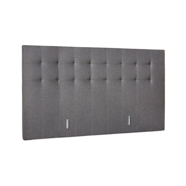 Ensemble matelas 160x200 + sommier + tête de lit gris CONFORTLUXE – Image 6