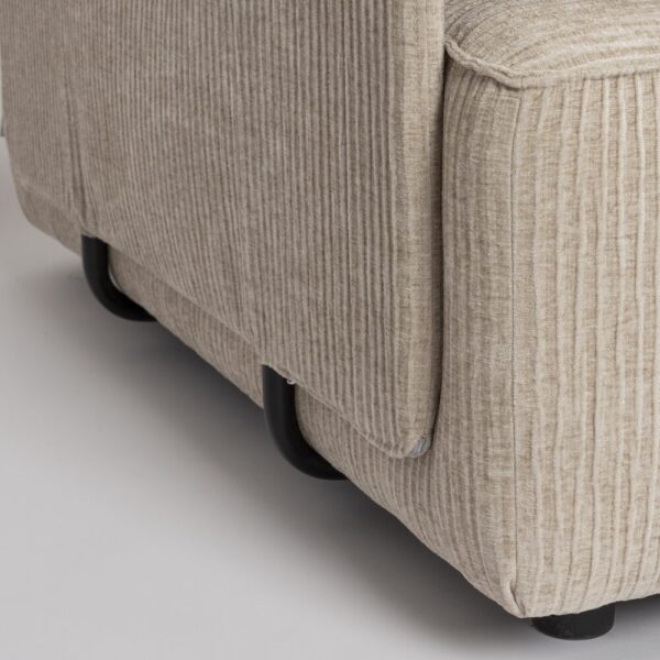 Fauteuil 100x99x87 cm en tissu beige - HUNTER – Image 5