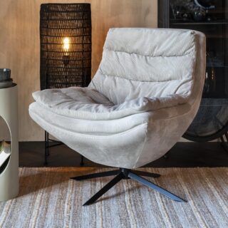 Fauteuil 81x69x82 cm en tissu vert - VINCE