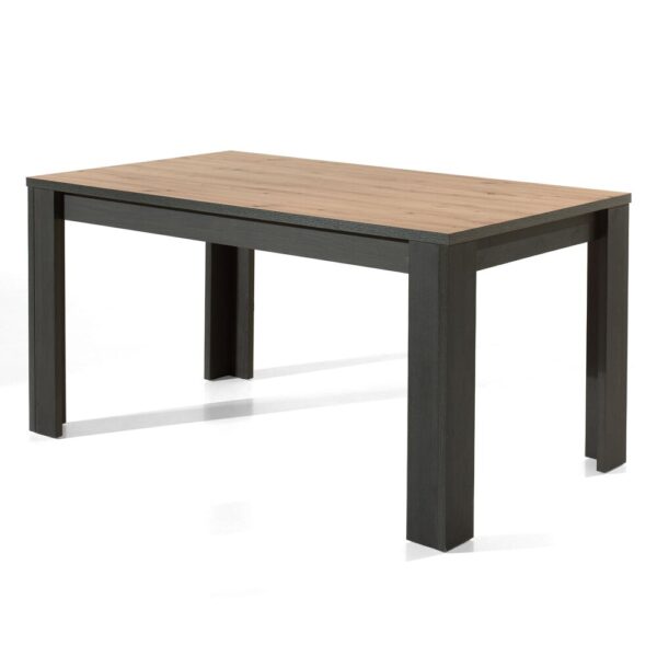 Ensemble buffet, vitrine, table, 4 chaises beige et miroir - ZADAR – Image 5