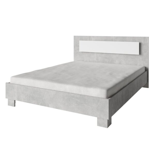 Chambre adulte avec lit, commode, chevets et armoire 2 portes - ASHY – Image 3