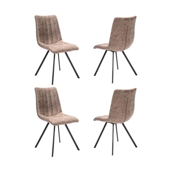 Salle à manger complète avec table 160 cm et 4 chaises - ALOST – Image 9