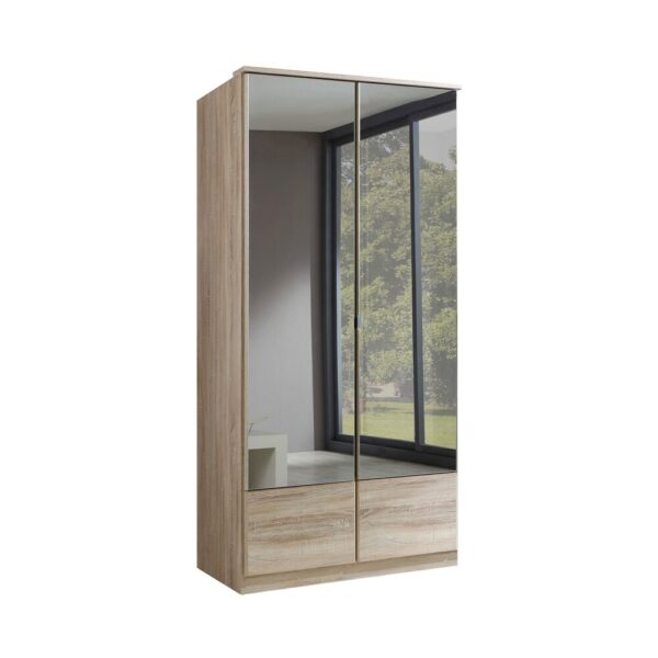 Ensemble dressing 3 armoires 7 portes décor chêne - ORZY – Image 3