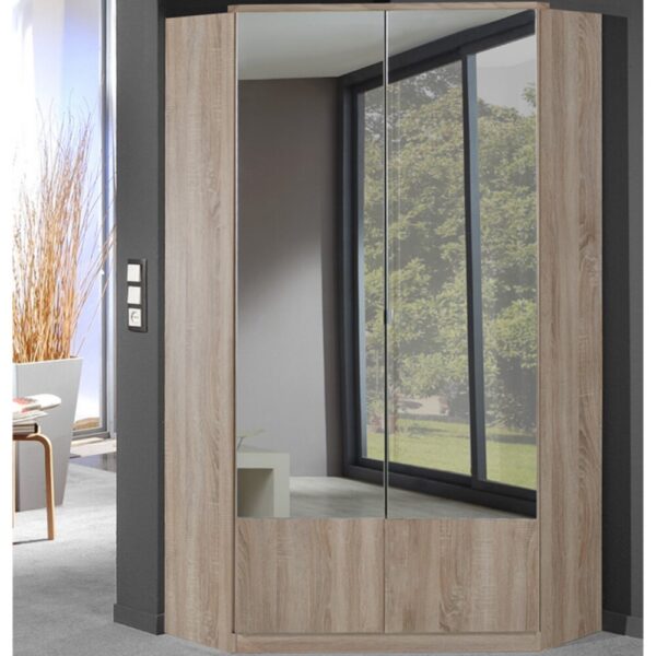 Ensemble dressing 3 armoires 7 portes décor chêne - ORZY – Image 4