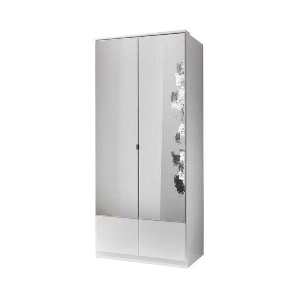 Ensemble dressing 3 armoires 7 portes décor blanc - ORZY – Image 3