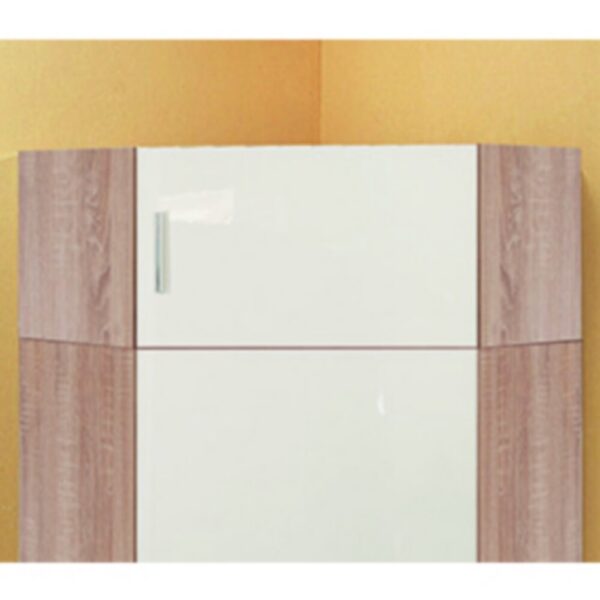 Dressing 13 portes 6 tiroirs avec surmeubles chêne et blanc - MALTRA – Image 11