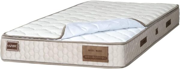 Chambre complète style scandinave avec lit superposé couleur blanc et bois clair - lit superposé – Image 9