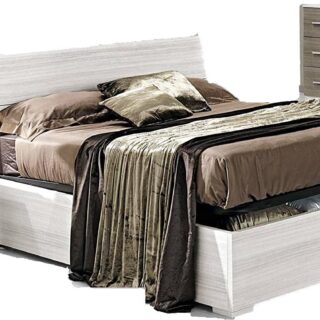 Chambre complète - Effet Eucalyptus Blanc, Eucalyptus Gris (cm. 274 x 60 x 250 cm