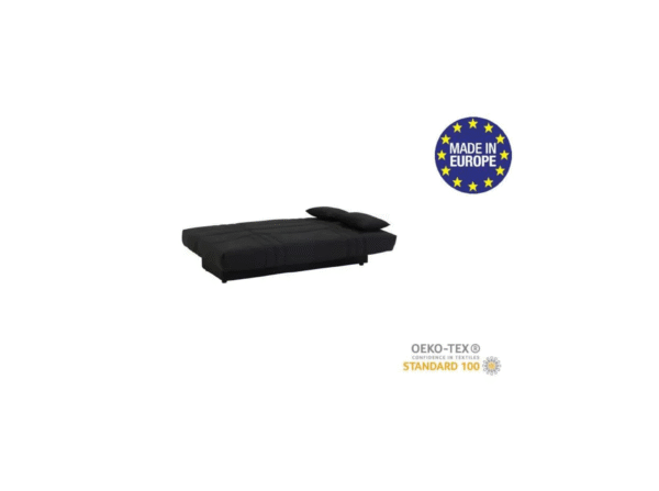 Banquette clic clac 3 places - Tissu noir - DREAM - Style Contemporain – Image 3