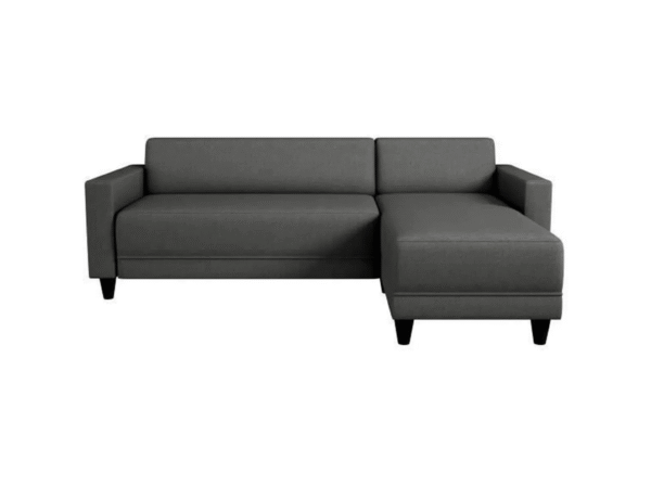 Canapé d'angle réversible - tissu gris anthracite BOB – Image 2