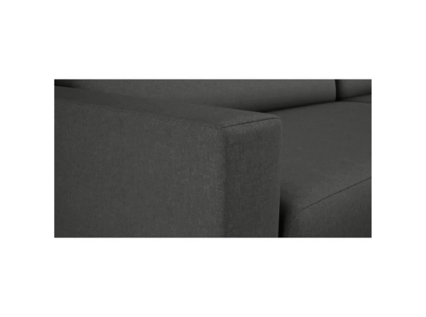 Canapé d'angle réversible - tissu gris anthracite BOB – Image 4